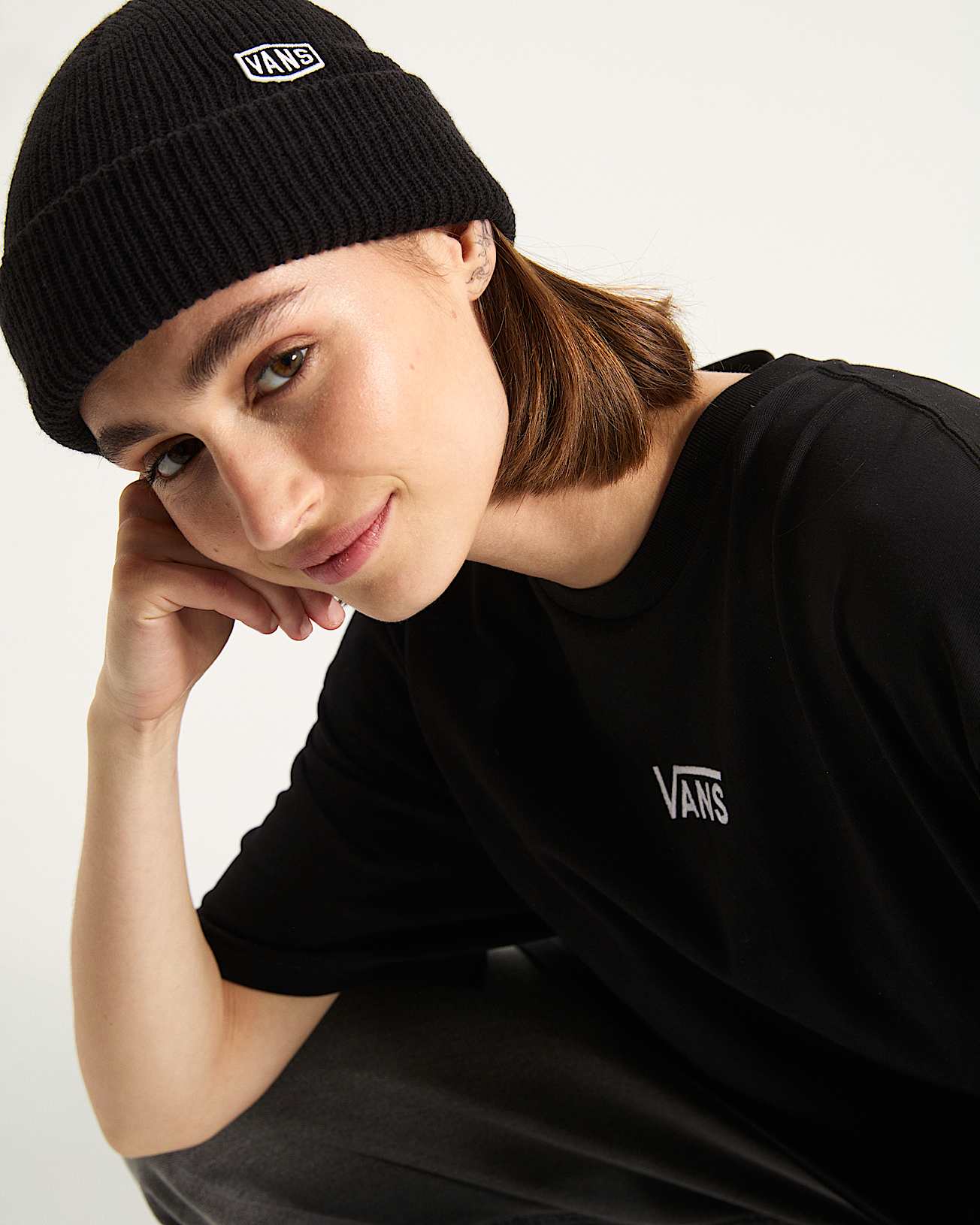 Gorro con borde vuelto Hex Patch - 4