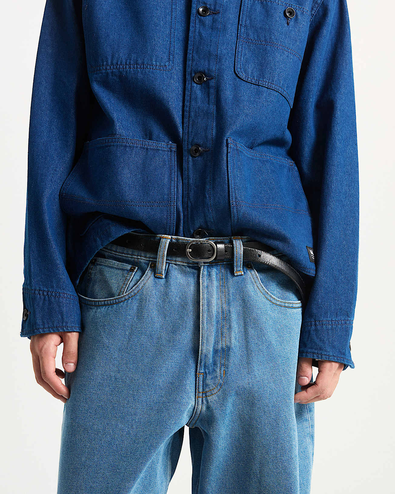 Check Leather Belt - 3