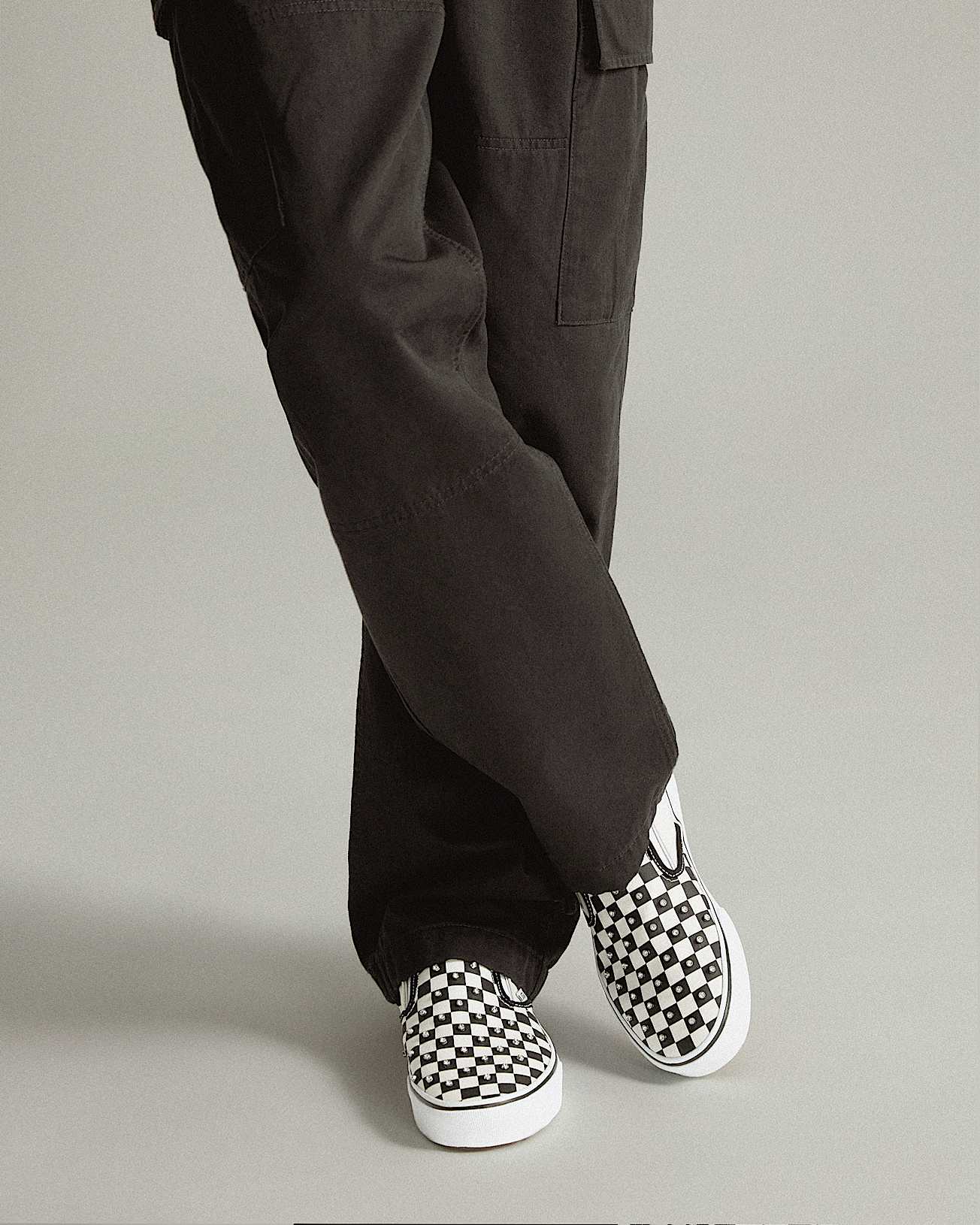 Slip-On Checkerboard Schuhe - 5