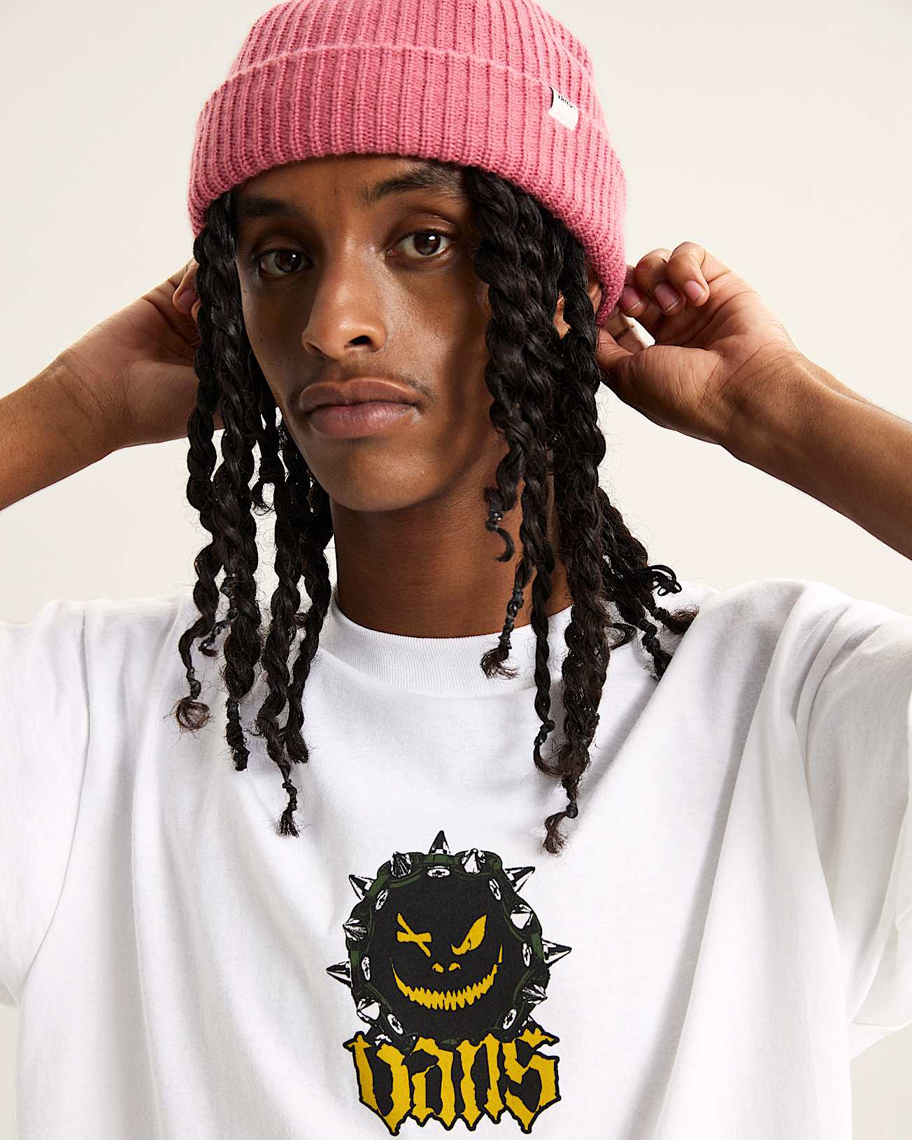 24SS/SPIKEY T-SHIRT/DANDELION/ポップコーン/ Happy Spike T-Shirt in White| Vans DK