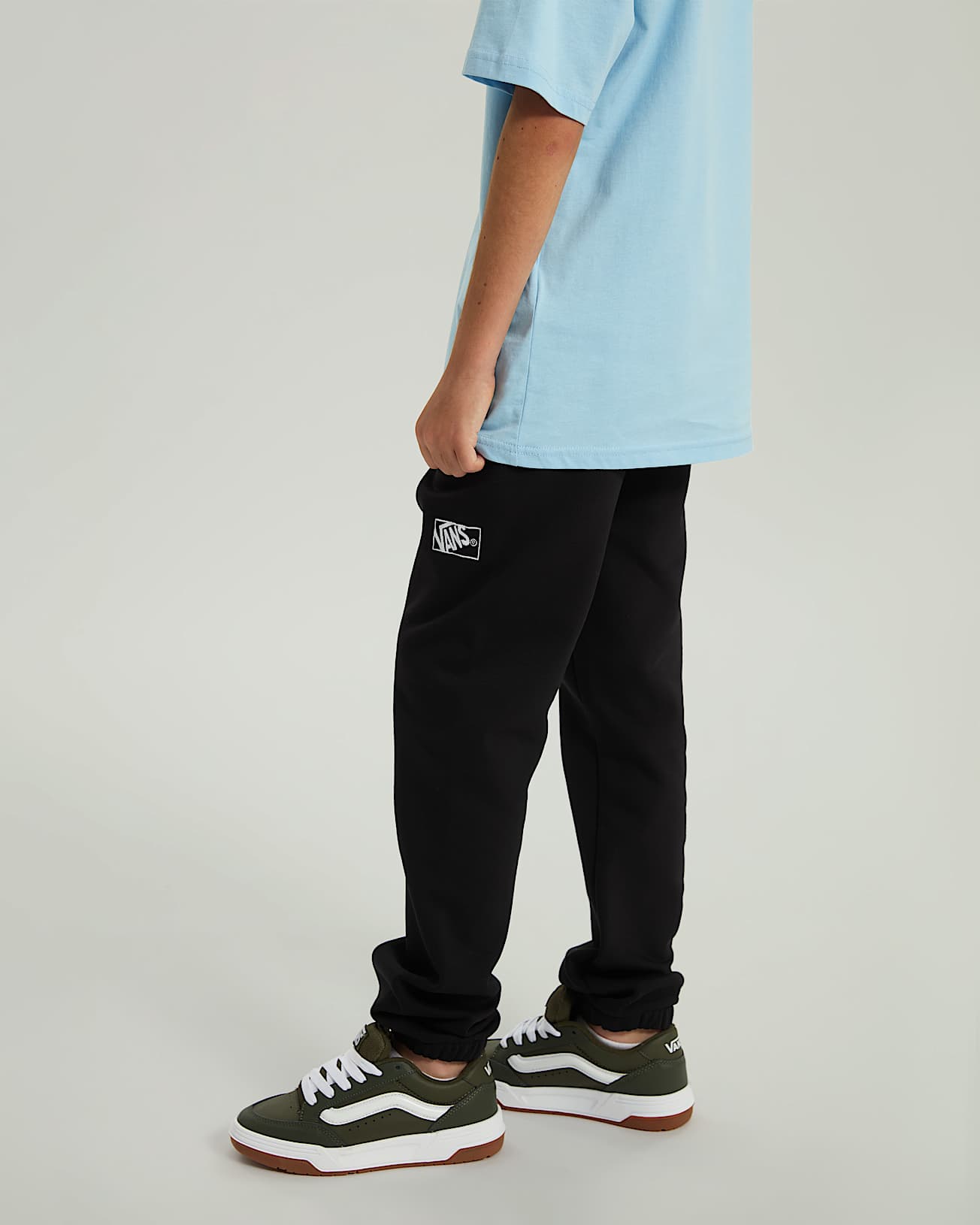Kids Blocked Box Sweatpants (8-14 Years) in Black| Vans UK